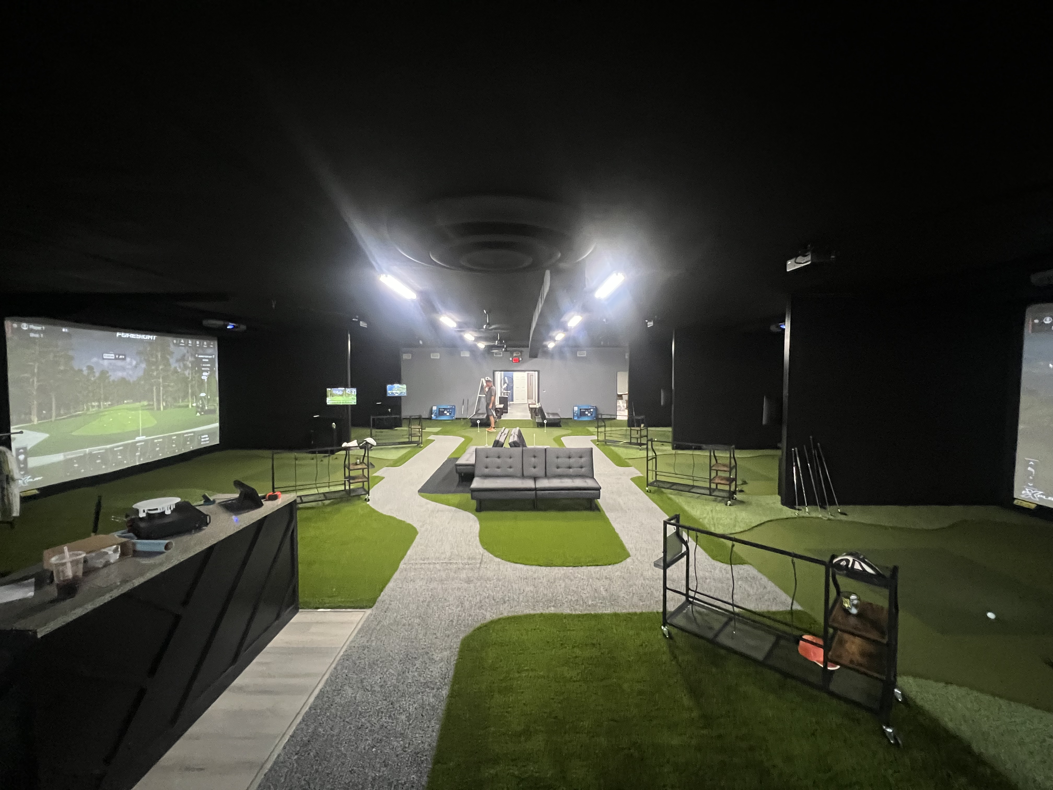 Full view of simulator room