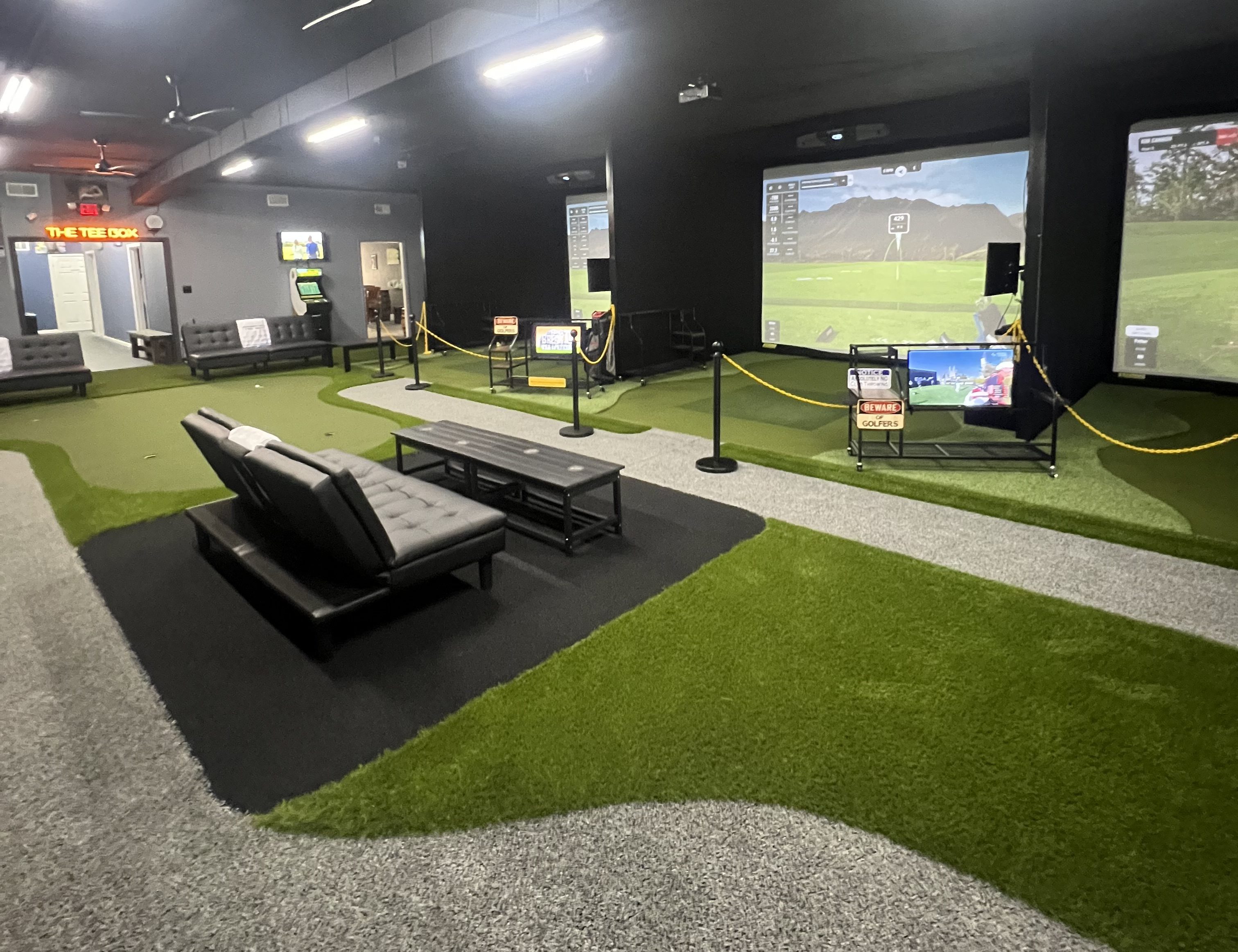 Large view of simulator area